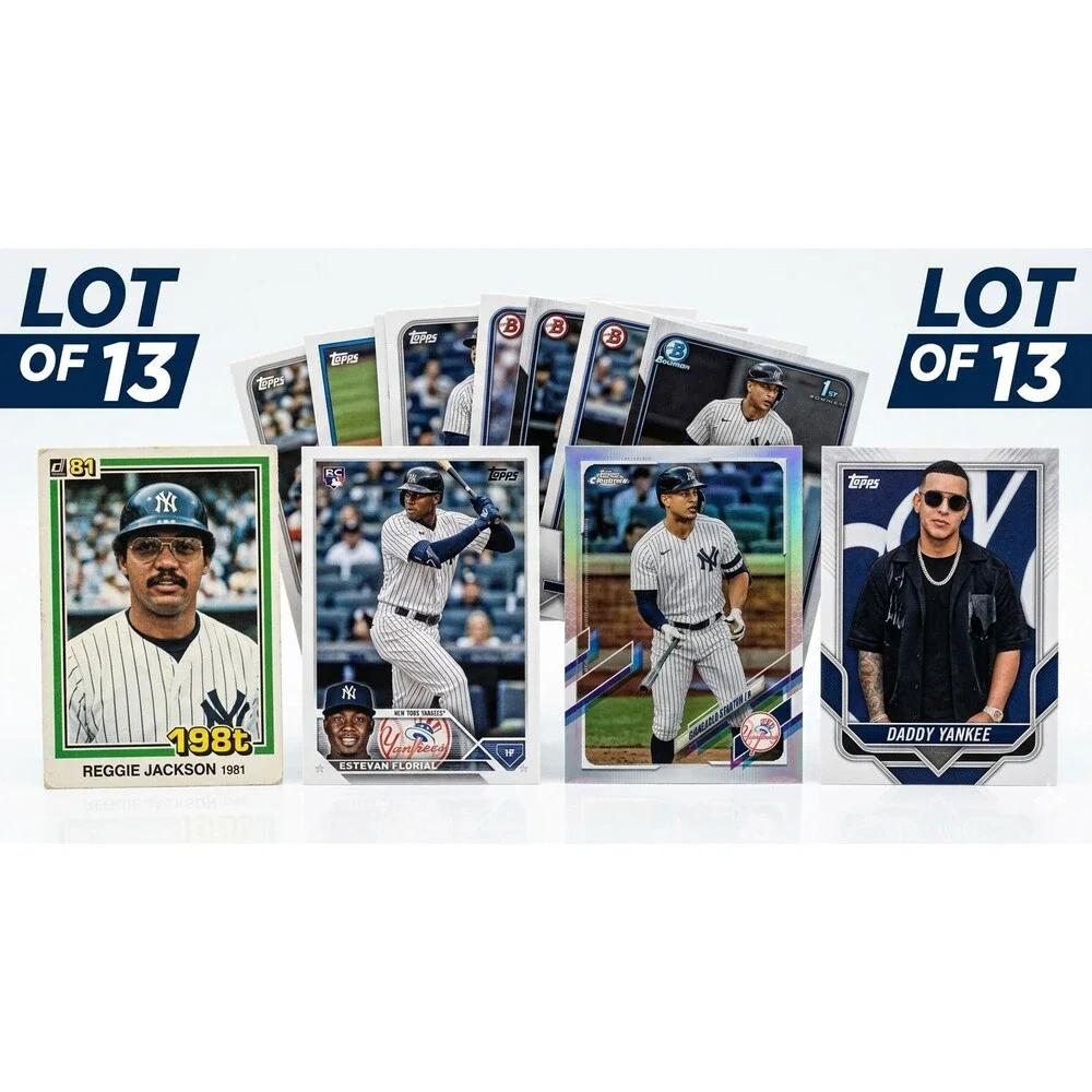 New York Yankees Card Lot + Stanton + Florial + Reggie Jackson – 13 Cards
